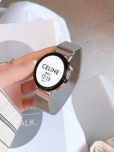 适用华为gt5表带米兰磁吸金属钢带华为gt4 华为watch3不锈钢22mm金属表带 gt3金属腕带watch4pro手表链GT2女款