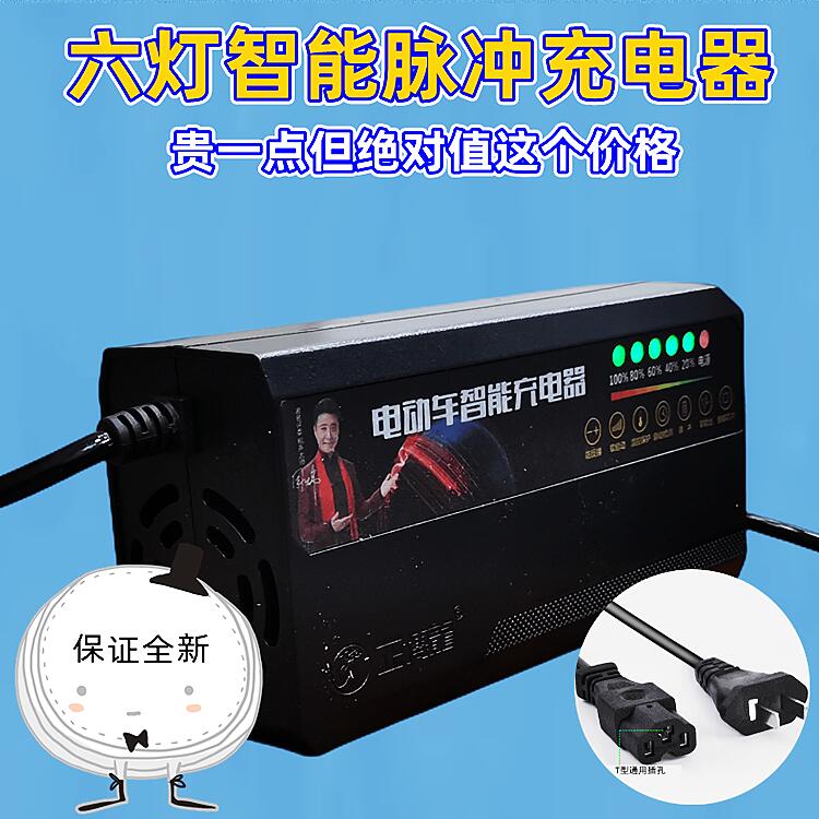 智能通用电动车轮电器4o8V6电V72脉冲修复铅酸蓄0池电瓶车三充车-封面