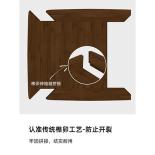 小折叠方桌子正方形折叠桌餐桌楠竹实木吃饭桌简易家用阳台折叠桌