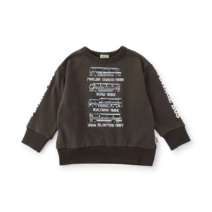 BREEZEsquare专柜同款儿童复古巴士印花休闲宽松长袖卫衣R411145