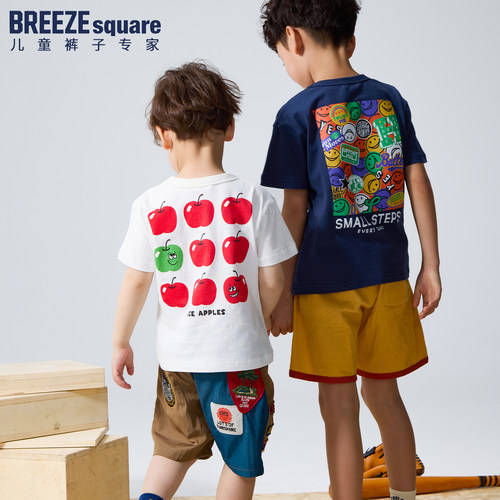 BREEZEsquare儿童短袖印花T恤