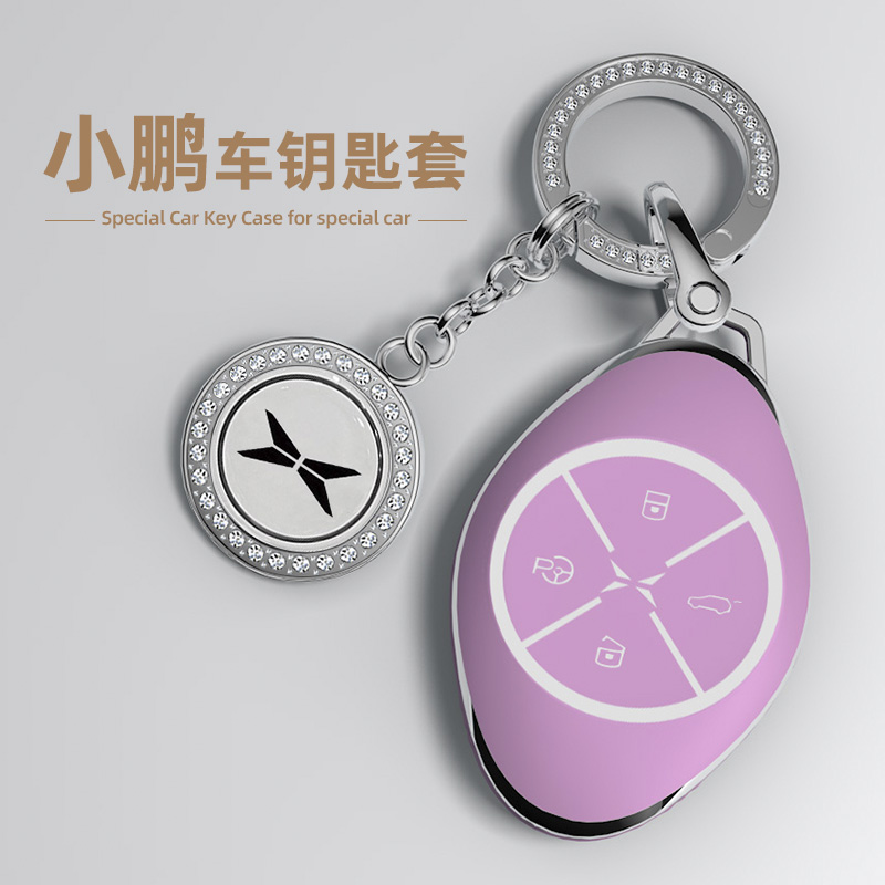 小鹏系列汽车钥匙套带标吊牌