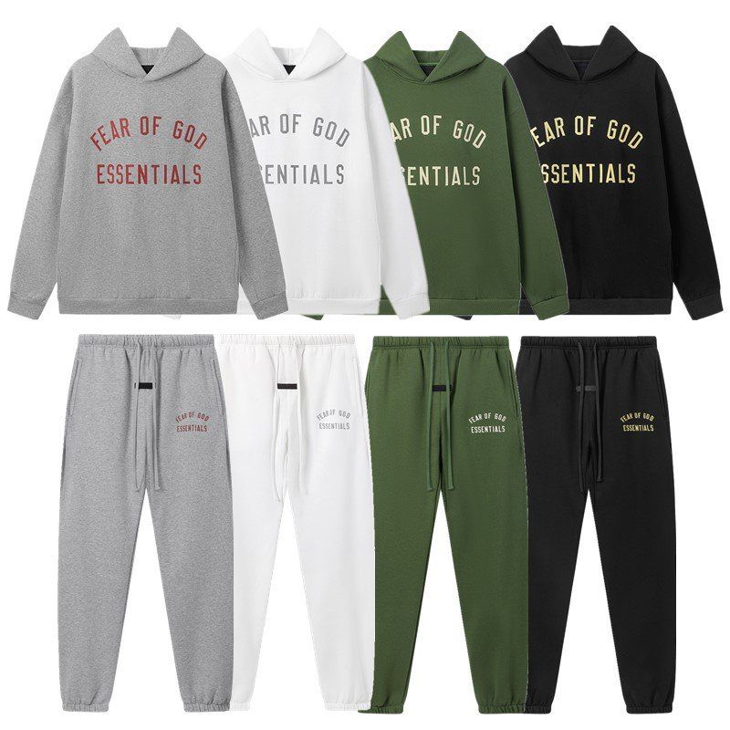 FOG复线ESSENTIALS第十季字母印花秋冬加绒卫衣长裤休闲套装潮男