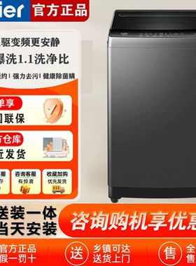 Haier/海尔EB100B32Mate1波轮洗衣机10kg家用全自动直驱变频除螨