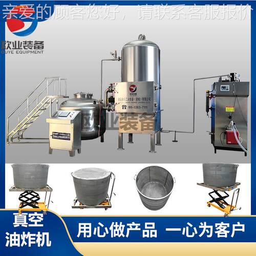 真生产 芋头香菇片油炸设备苹果片 JYN加工脆机 空低温油炸机