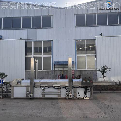 供应连 续式红片油炸机 油型带刮渣鸡米花油薯炸机网JDJ带油纯炸