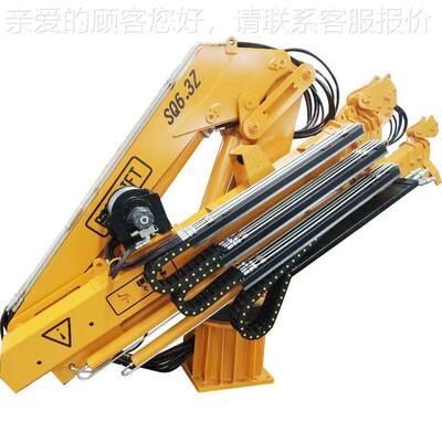 6JOB.起吨船用起重吊小型渔船甲机板固定式港液压船吊码头口重吊