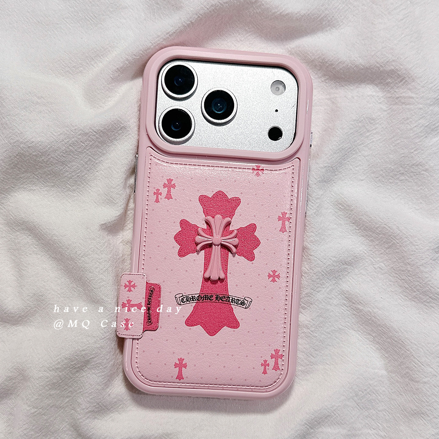 网红潮牌十字架适用苹果17手机壳iPhone17Promax新款16高级感15保护套13硅胶防摔全包创意独特女款仿皮软超薄