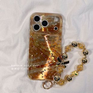 马年简约渲染小马适用苹果17手机壳iPhone17Promax新款16高级感15保护套13硅胶14防摔全包男女款软国潮腕带外