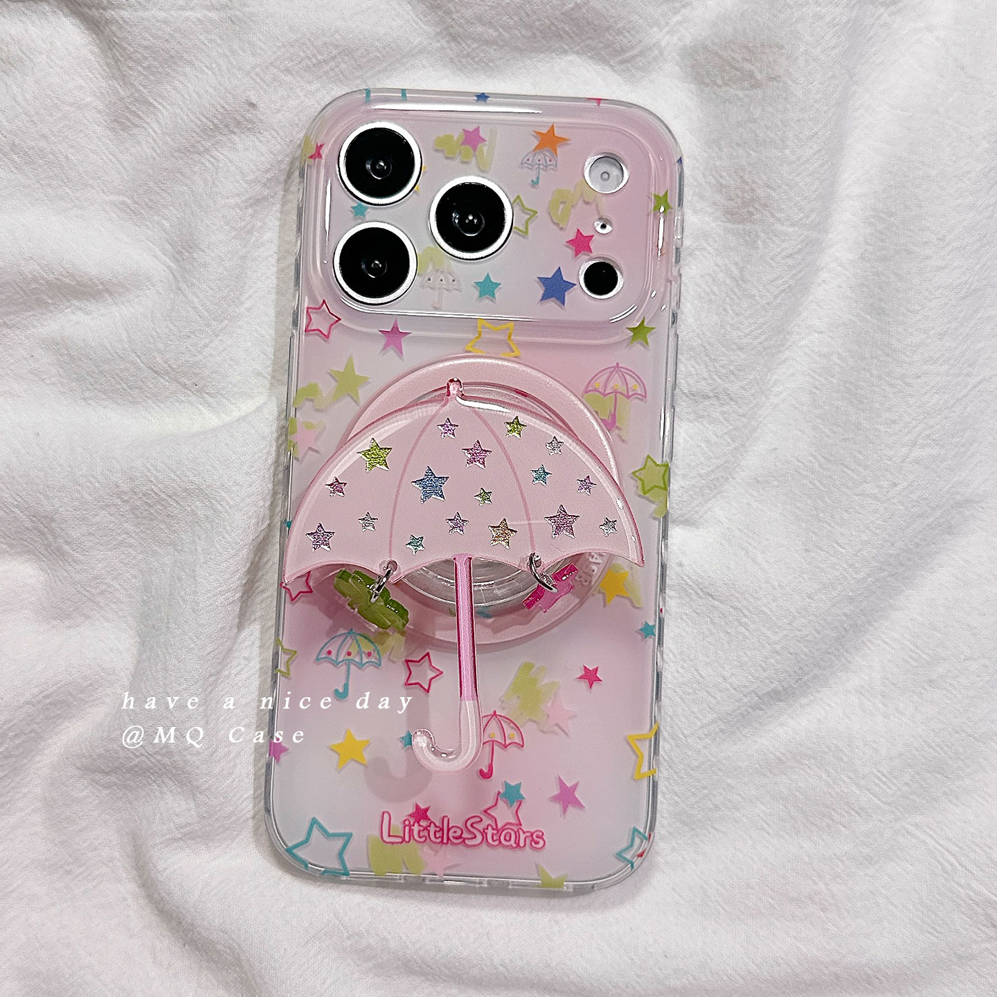 适用于iPhone少女心支架手机壳