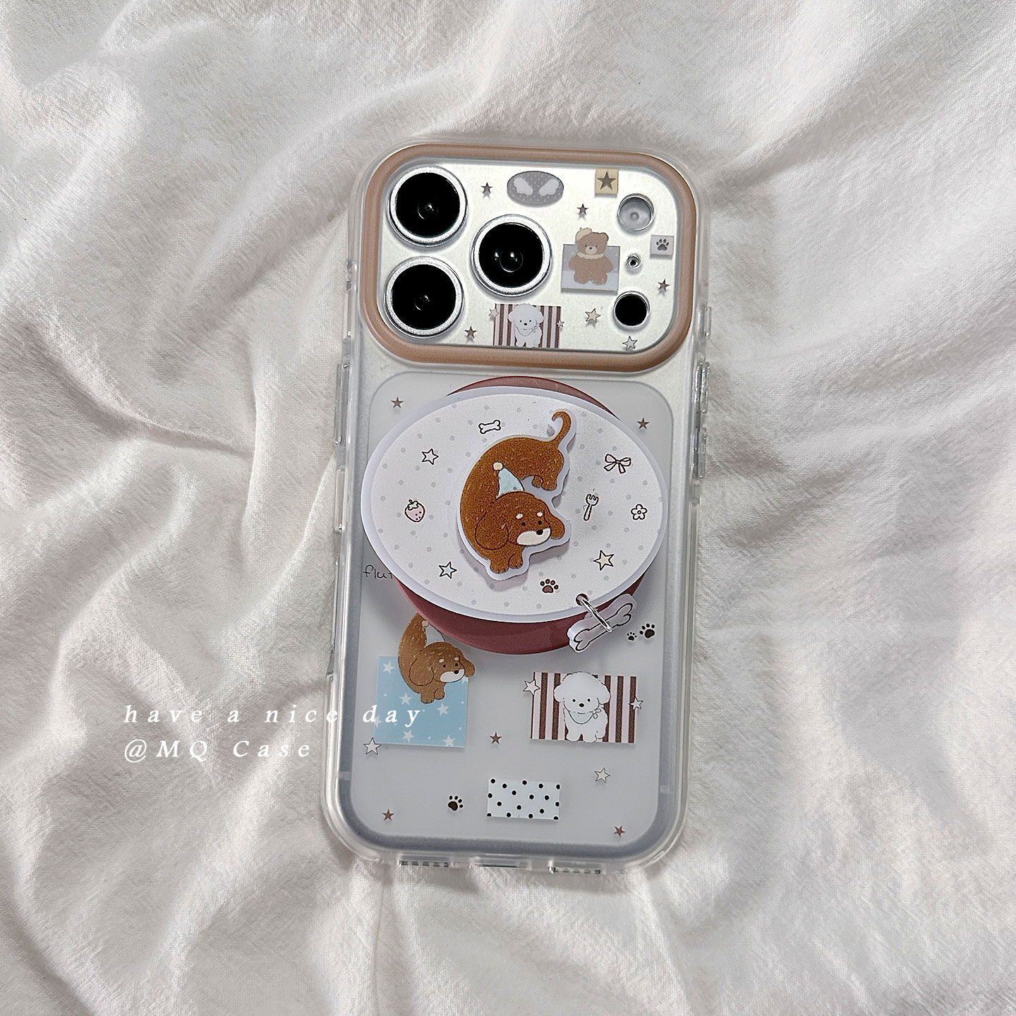 ins简约卡通适用苹果17手机壳iPhone17Promax新款16高级感15保护套硅胶防摔全包磁吸带支架女款软壳磨砂日韩p