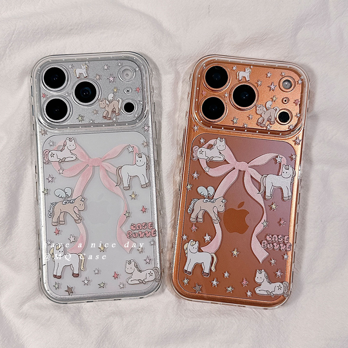 ins简约少女心蝴蝶结小马适用苹果17手机壳iPhone17Promax新款16高级感15保护套13硅胶14防摔全包创意女款软p,3C数码配件,手机保护套/壳,淘宝优惠券,粉丝福利购,淘宝优惠卷