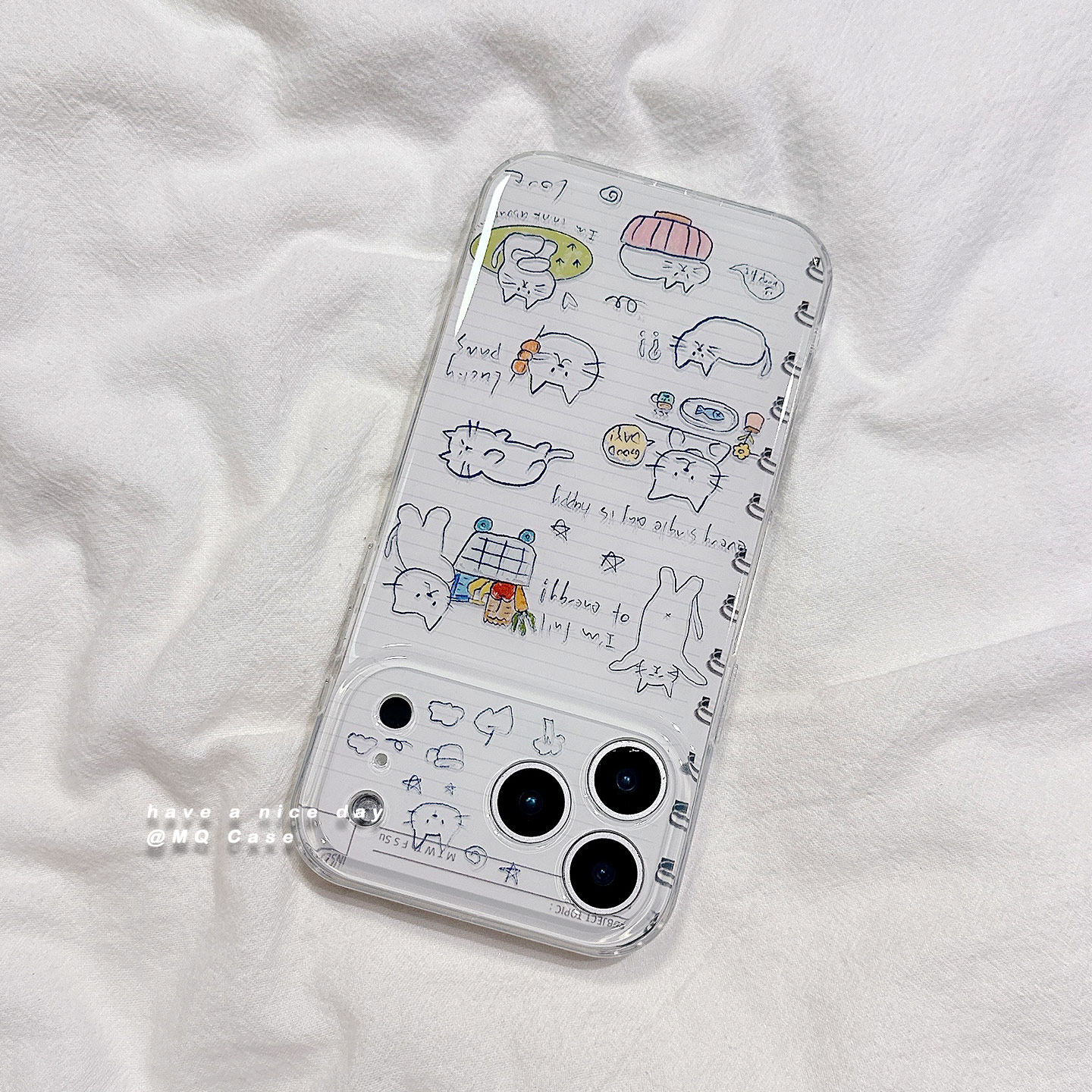 ins简约韩风线条猫咪适用苹果17手机壳iPhone17Promax新款16高级感15保护套13硅胶14防摔全包创意女款超薄软p