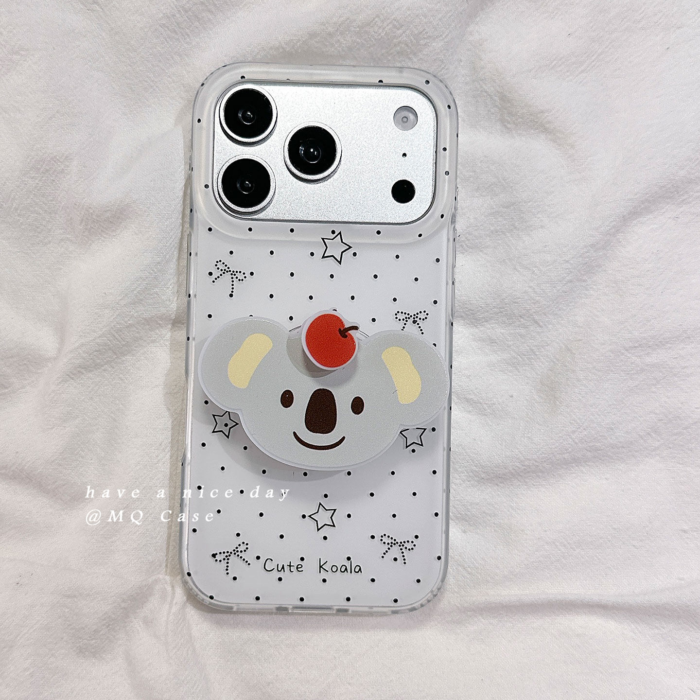 ins韩风波点可爱大象适用苹果17手机壳iPhone17Promax新款16高级感15保护套硅胶防摔全包带旋转支架女款软壳p
