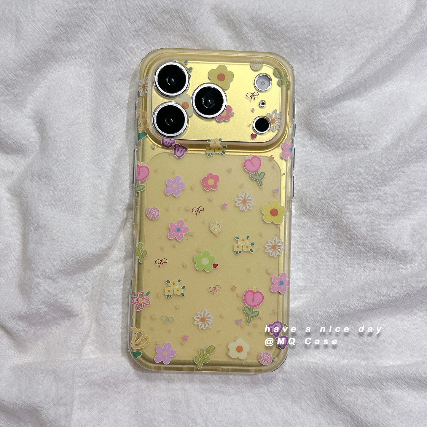 ins日韩花朵适用苹果17手机壳iPhone17Promax新款16高级感15保护套Pro硅胶防摔镜头全包相机按键软壳磨砂女外