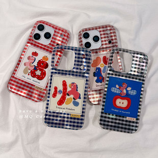 新年趣味个性文字适用苹果17手机壳iPhone17Promax新款16高级感15保护套13硅胶14防摔全包情侣马年本命年男女