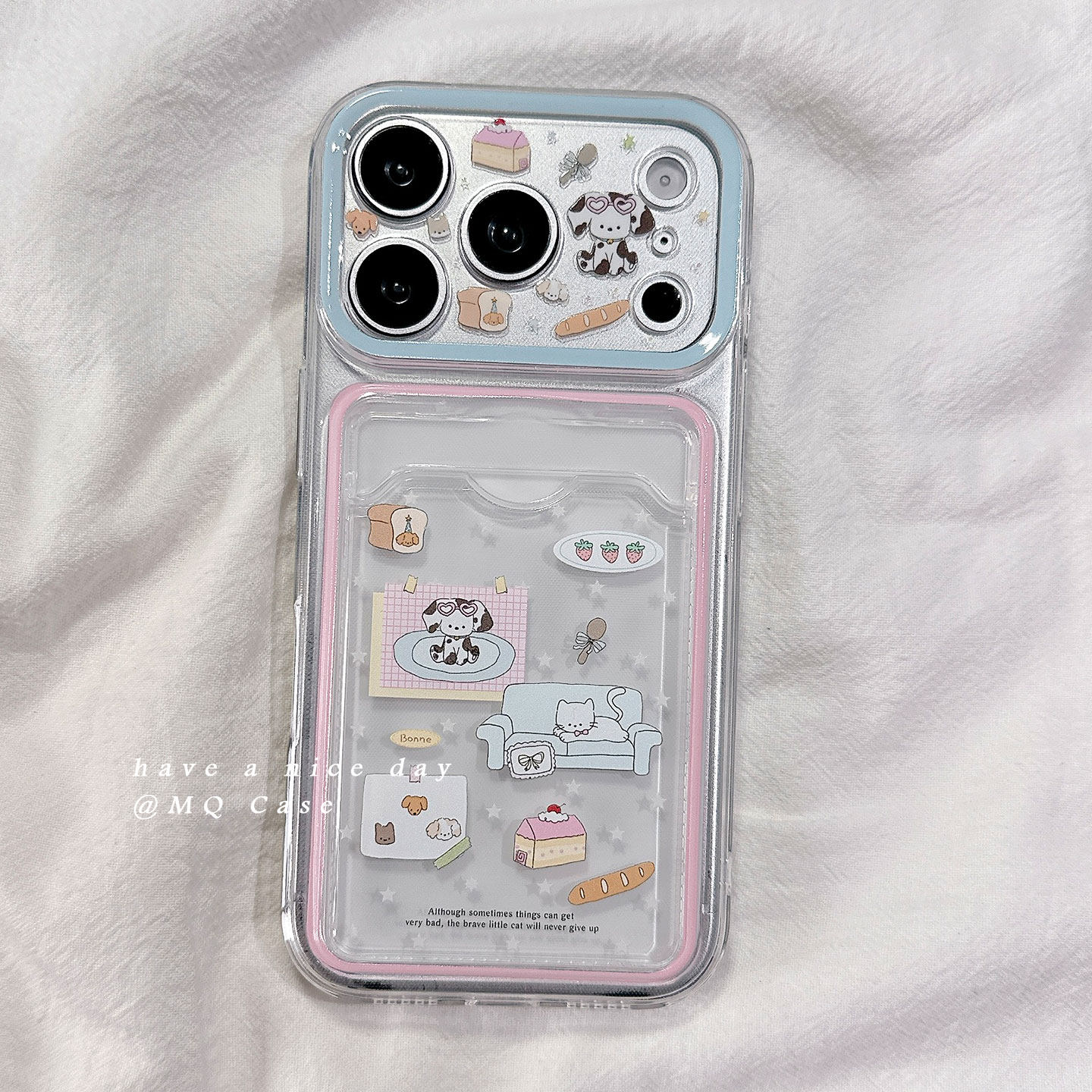 适用于iPhone透明小众可爱手机壳