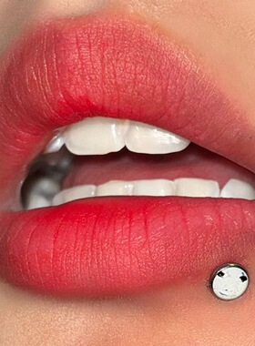 墨刺研究室 龙图唇钉钛钢耳骨钉内螺纹辣妹直钉替换钉ins穿刺饰品