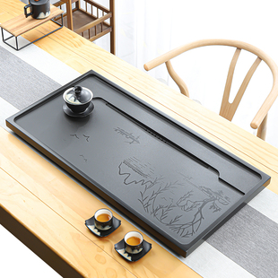 天然乌金石茶盘家用2026新款茶台茶海客厅高档功夫一体石材茶托盘