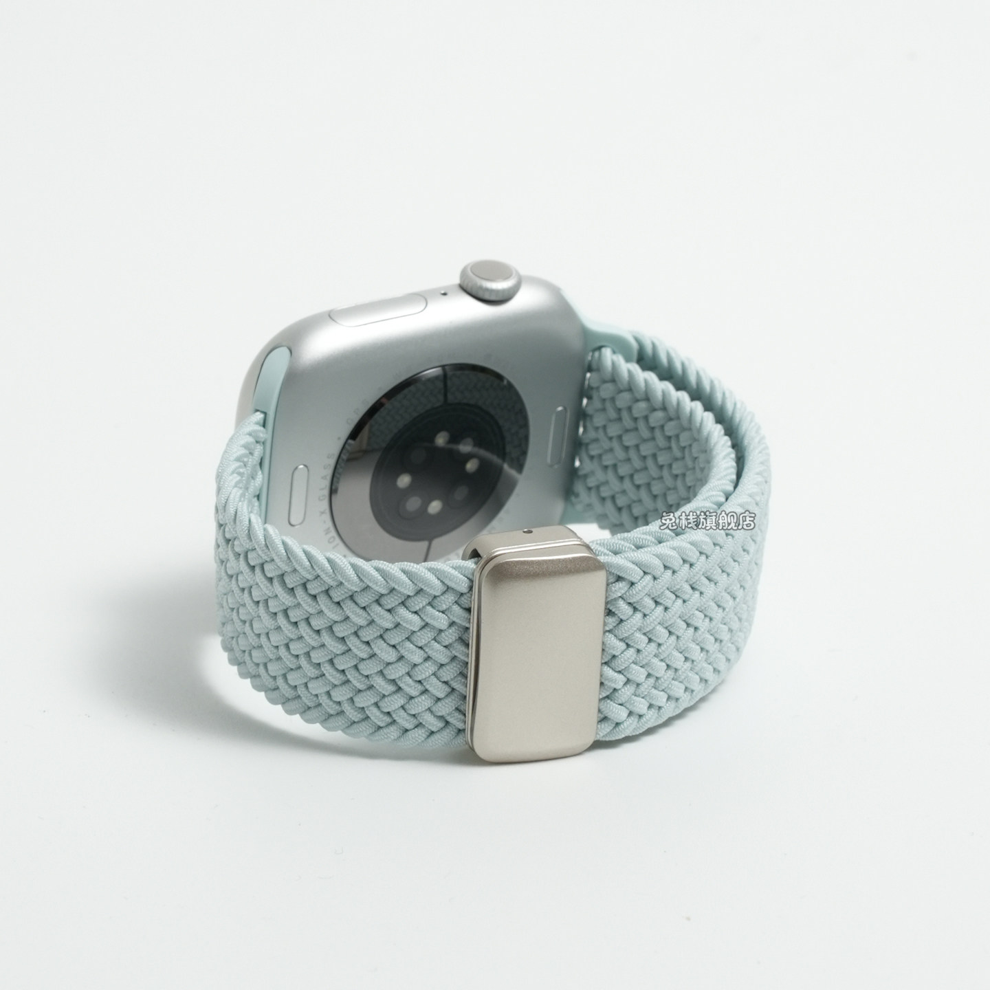 适用applewatch苹果手表表带iwatch腕表s11系列s10男女款se3新品ultra3好看s9尼龙编织磁吸高级感夏天品质图片