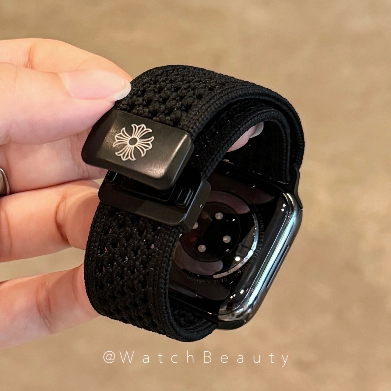 适用applewatch苹果手表表带iwatch腕表s11编织s10尼龙se男女款s9秋冬ultra3磁吸扣高级感质感颜值新品小众