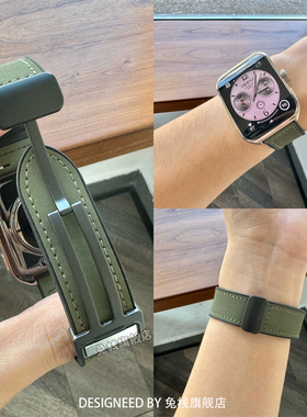 适用oppowatch4pro手表表带oppowatch3pro疯马纹真皮硅胶se磁吸扣oppowatchx2男女款X2mini原装智能运动