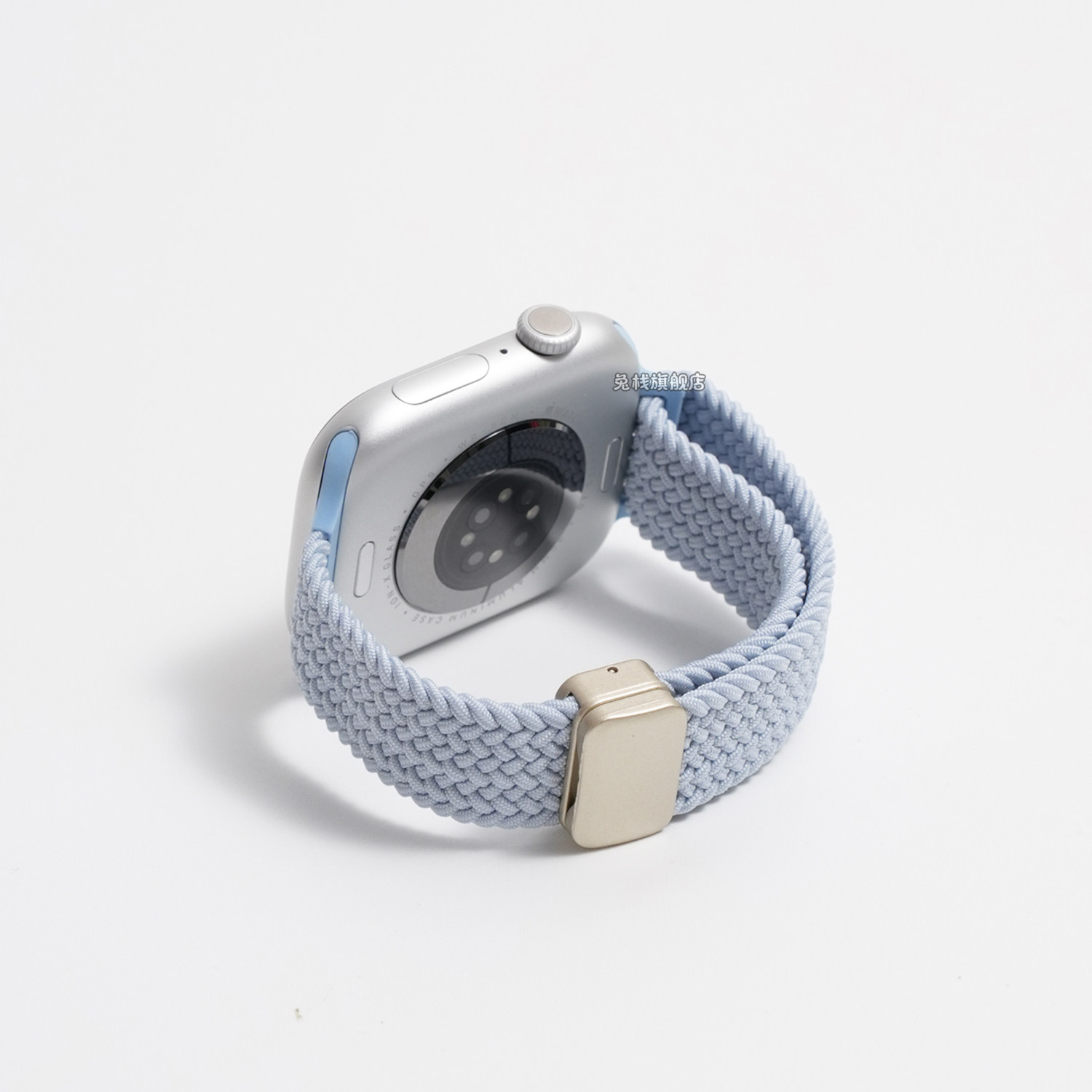 适用applewatch苹果手表表带小蛮腰编织磁吸iwatch女款s11腕表s10专用夏se3创意s9高级感新品小众透气ultra