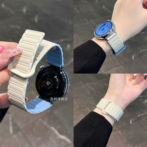 张婧仪同款适用华为gt5pro手表表带watch4pro男女士新款gt3工装gt4硅胶watch5磁吸gt6专用高级感系列女款buds