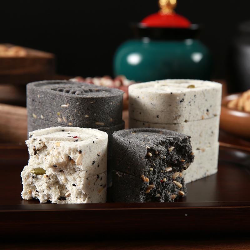 无蔗糖五黑坚果莓八糕组合装茯苓芡蔓实黑芝麻黑枸杞腰IVV果越珍