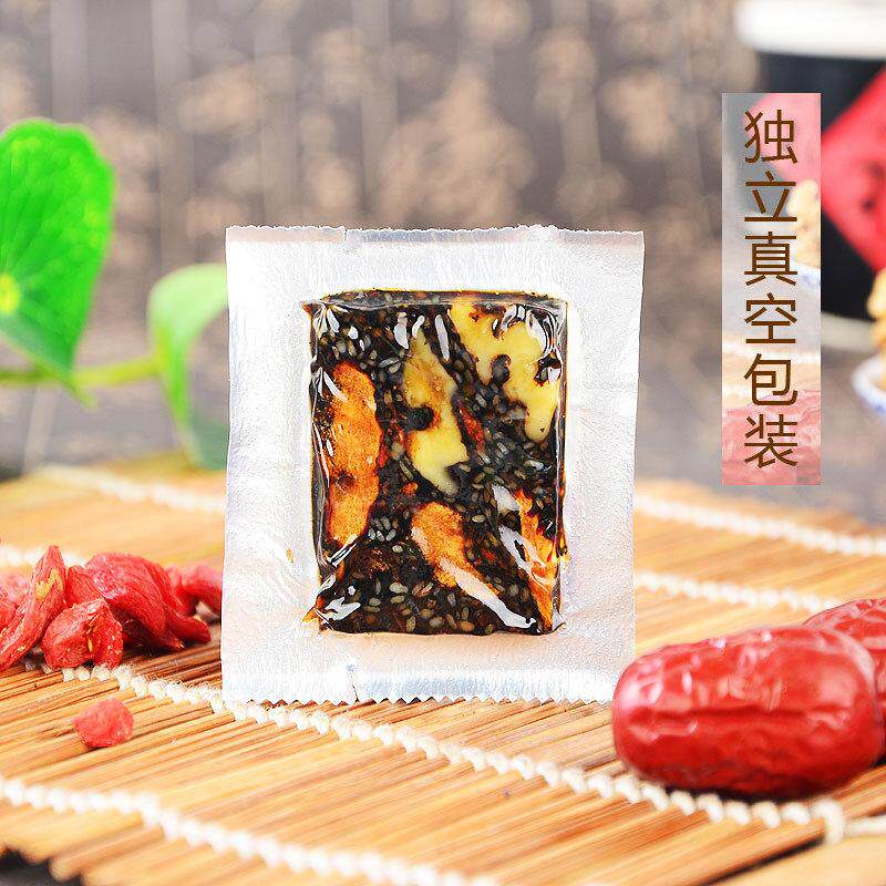 山阿东东红枣黑芝麻包核桃阿胶固即元糕独立装ZOI食拍2盒配手提袋