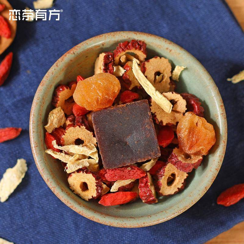 恋枣茶有方黑糖姜茶红枸杞子桂假圆姜丝调理正气品血GPN女人例姜