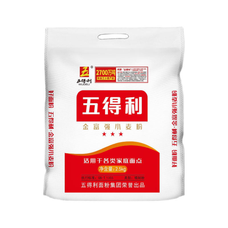 五得利面粉邯郸三星金富强2.5kg图片