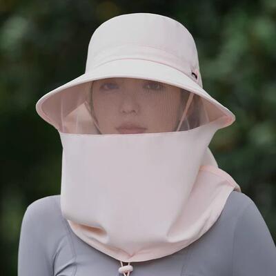 全方位防晒帽女夏季2025新款养蜂人不贴脸护颈面罩一体防蚊虫遮阳