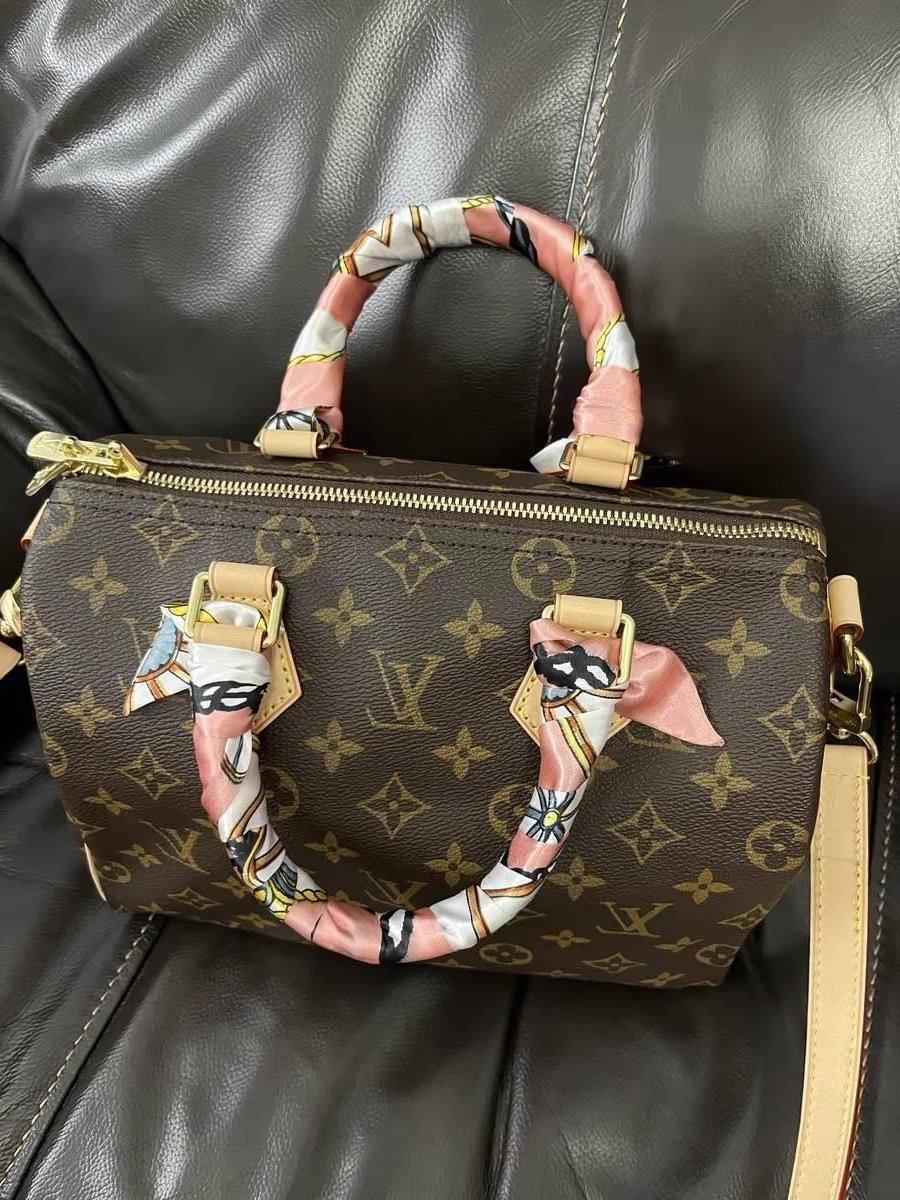 lv5&vv20绑包丝带手柄丝巾缠包speedy25手柄肩带长条丝带飘带轻奢