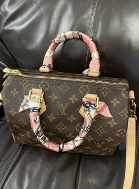 lv5&vv20绑包丝带手柄丝巾缠包speedy25手柄肩带长条丝带飘带轻奢