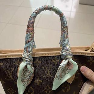 饰飘带轻奢 lv5&vv20手提包speedy25手柄丝带小丝巾手拎包绑包带装