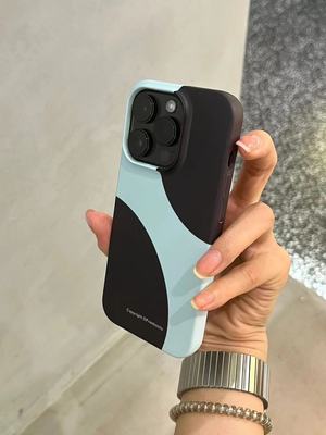 韩国简约黑色圈圈菲林适用iPhone17promax新款iPhone16promax苹果13手机壳17pro男女11个性情侣磨砂16pro高级