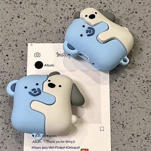 可贴贴拥抱狗狗大象适用苹果AirPods4耳机保护套pro保护壳pro2全包软壳Pods3硅胶AirPodpro第4代耳机盒创意女