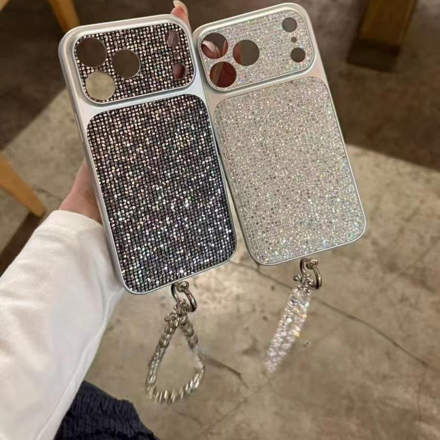 高级感创意爆闪钻石适用iPhone17promax手机壳15新款17pro网红女款13创意全包防摔16pro超好看17保护套