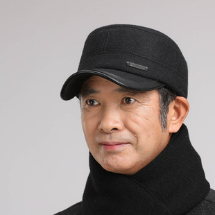 2025冬款脑子中老年人帽子男士冬季老人保暖爸爸爷爷老头帽中年鸭
