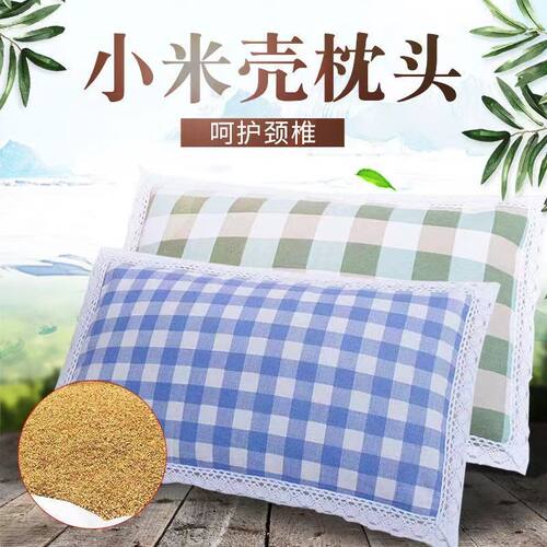 厂家涤棉老粗布枕套壳枕头填充