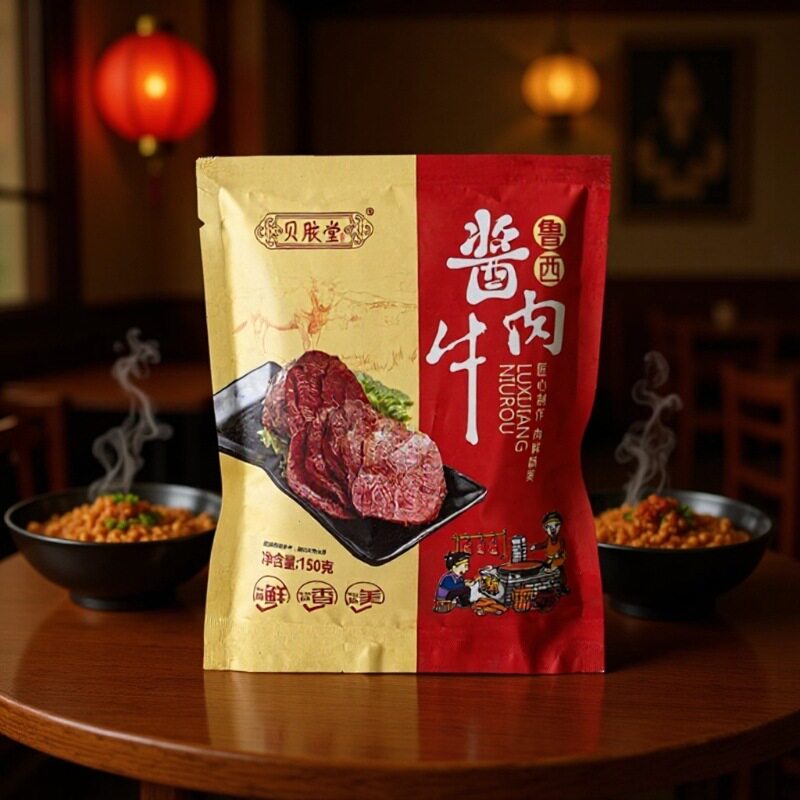 【分销】酱牛肉150克真空会销抖音货源山东卤煮下酒菜熟牛肉酱香