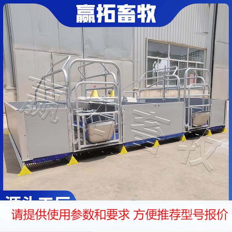 欧式单体母猪产床母猪产仔栏热浸锌欧式单双体母猪产床母猪分娩床