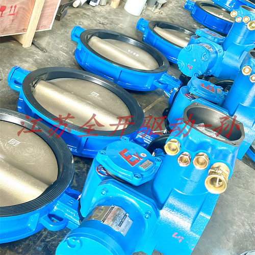 矿用隔爆型电动对夹蝶阀 WSD971X-10Q DN500 智能一体式瓦斯防爆