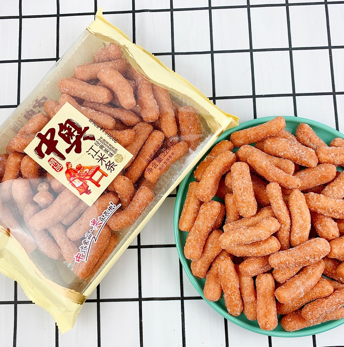 冀中奥 江米条 228g*4袋 大袋装 网红休闲零食 经典美味 休闲