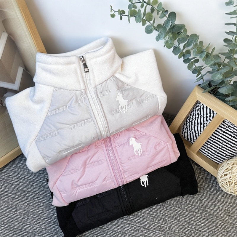 秋冬男女童加绒保暖衣夹棉休闲服