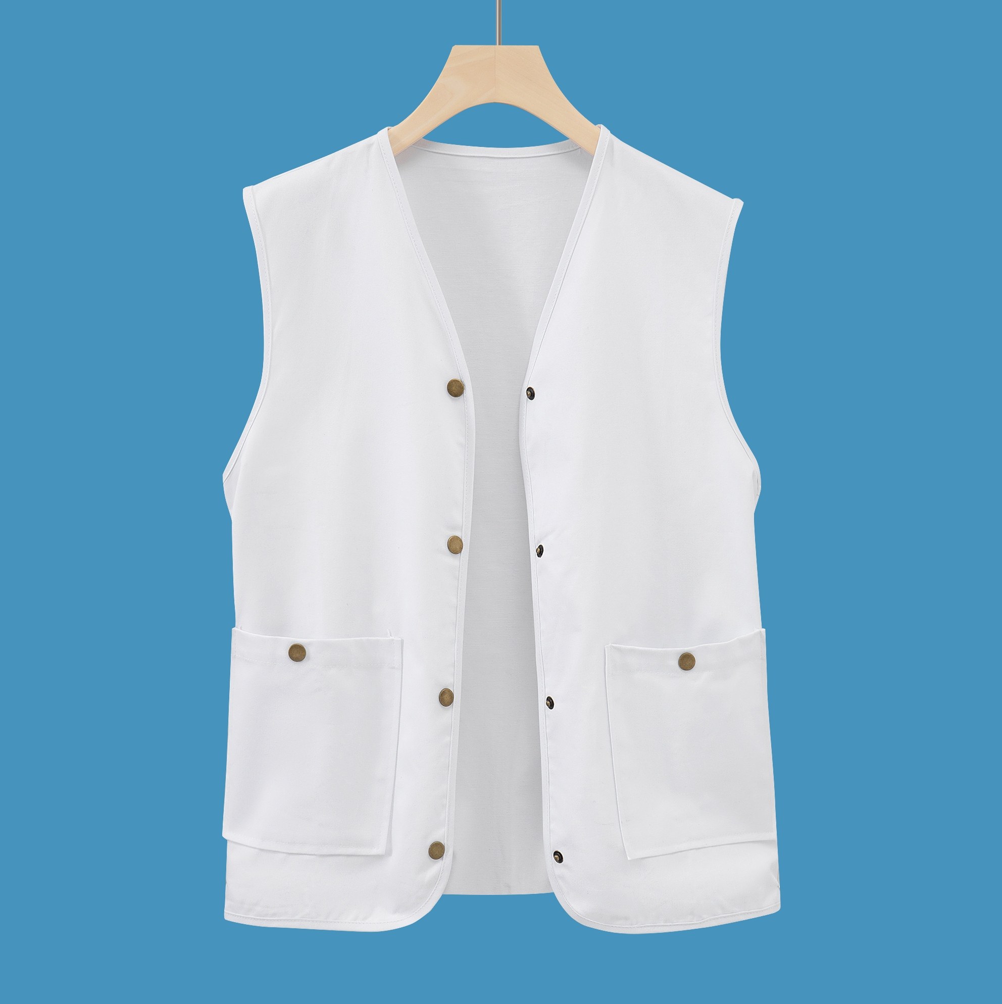 刺绣白色牛仔马甲短外套男春夏装2024年新款韩版宽松马夹背心上衣,男装,常规马甲,淘宝优惠券,粉丝福利购,淘宝优惠卷