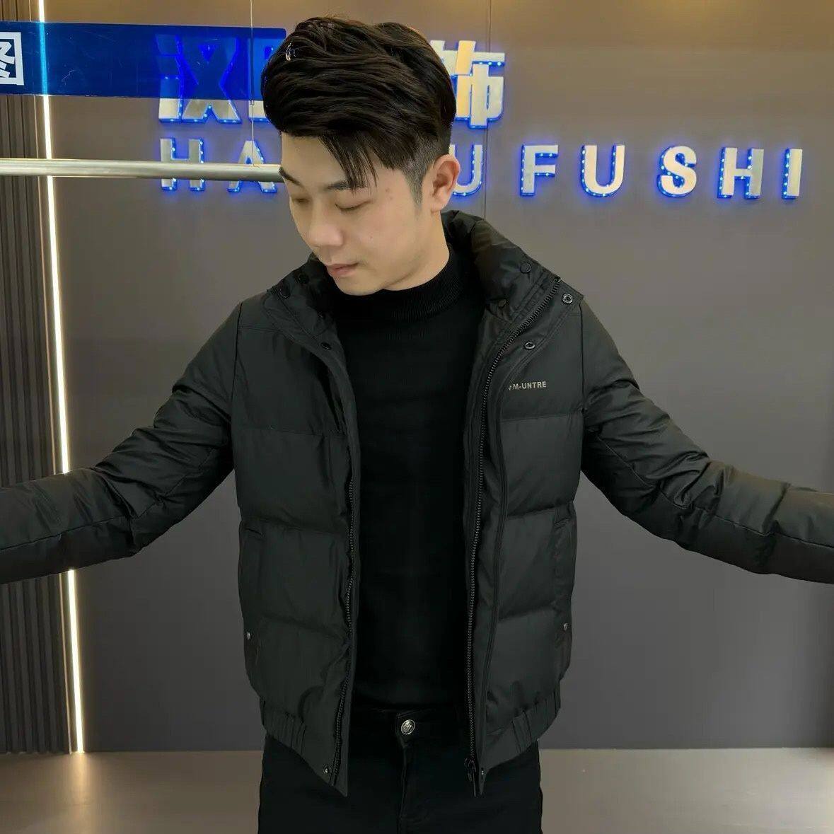 欧货潮牌加厚保暖棉服短款立领男士冬季潮韩新款冬装保暖男装外套