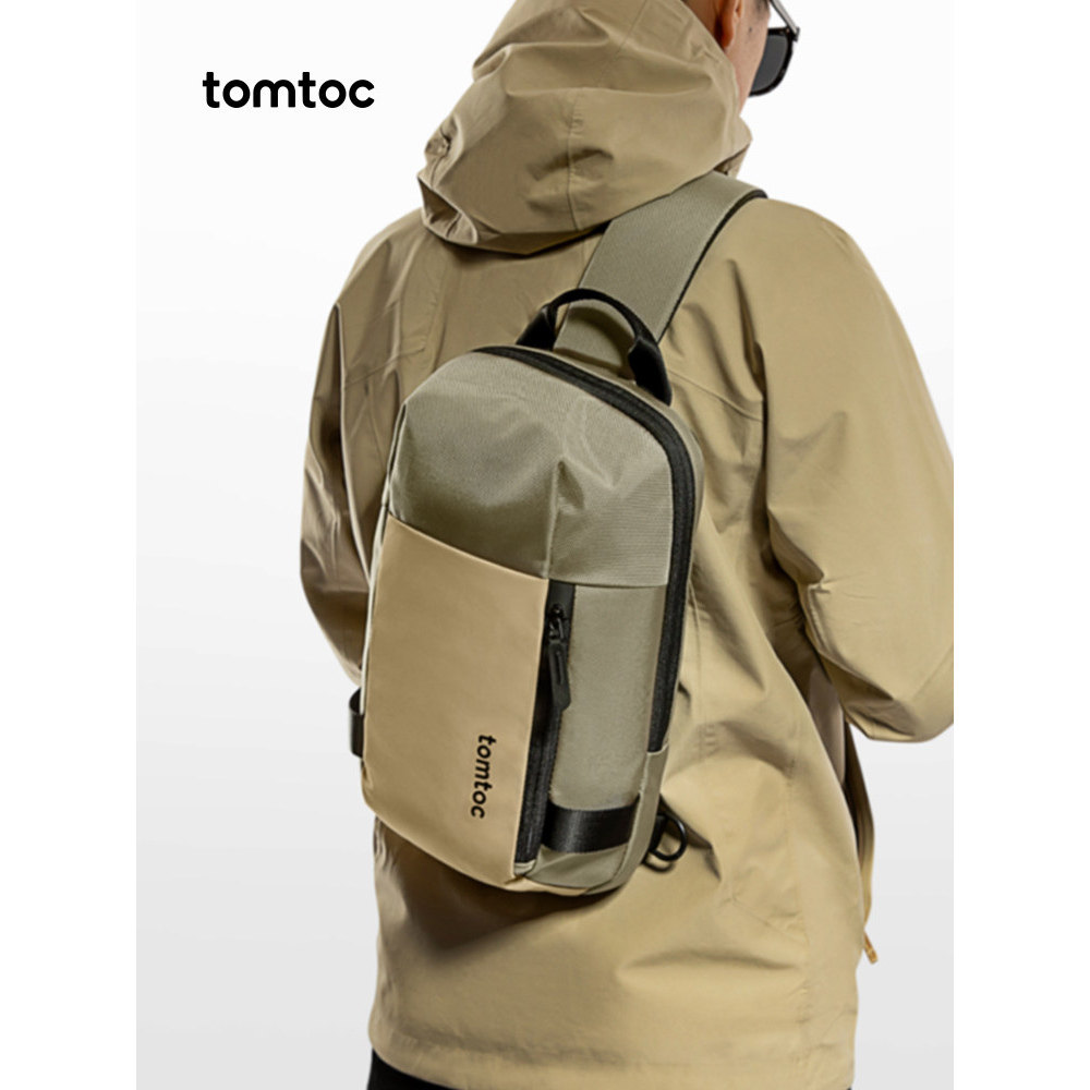 正品tomtoc胸包T24斜挎挎包/拎包/休闲包