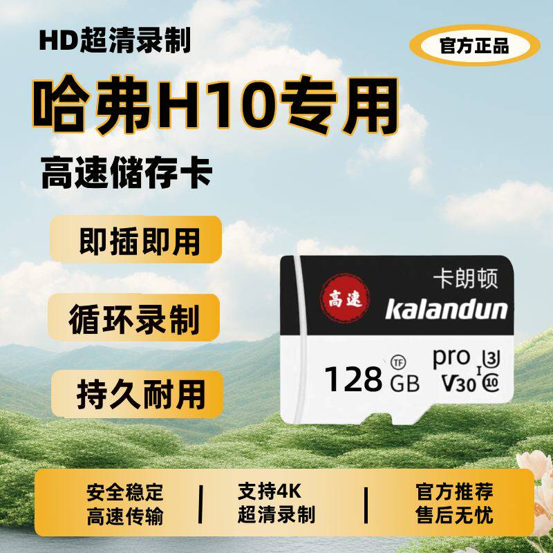 适用哈弗26款长城H10专用行车记录仪内存卡高速TF储存卡哨兵模式